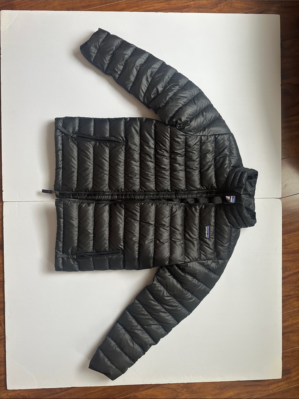 Patagonia Kids Black Packable Puffer Jacket XL